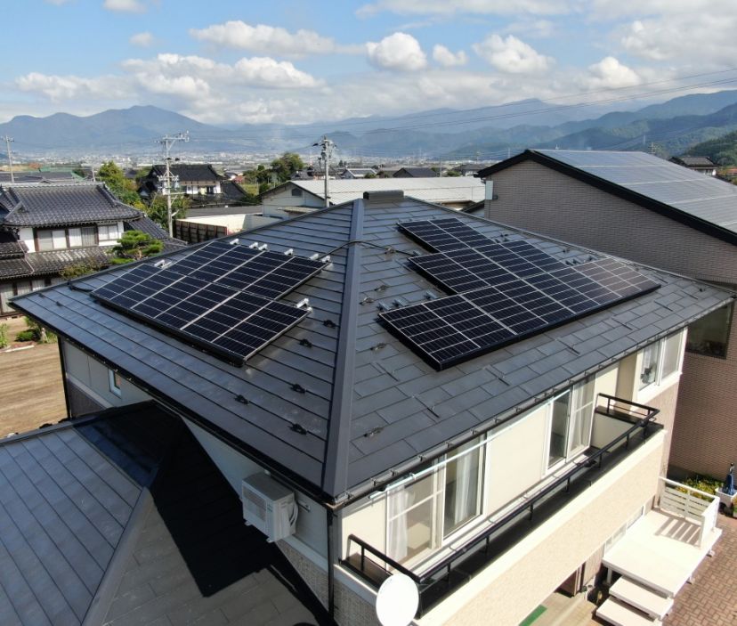 「太陽光パネル載せ換え」　パネル5.22kw、V2H設置　【長野県共同購入事業】 写真